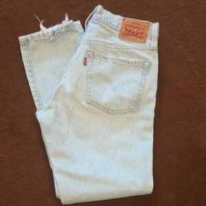 Levi's 501 Sky Blue Denim Pants